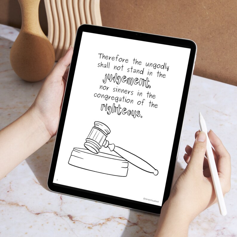 KJV Psalm 1 Coloring Pages, KJV Bible Verse Coloring Sheets, Christian ...