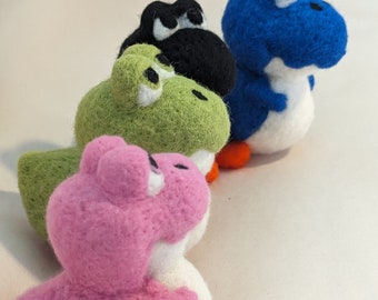 Baby Yoshi - Needle felted figures - 100% wool