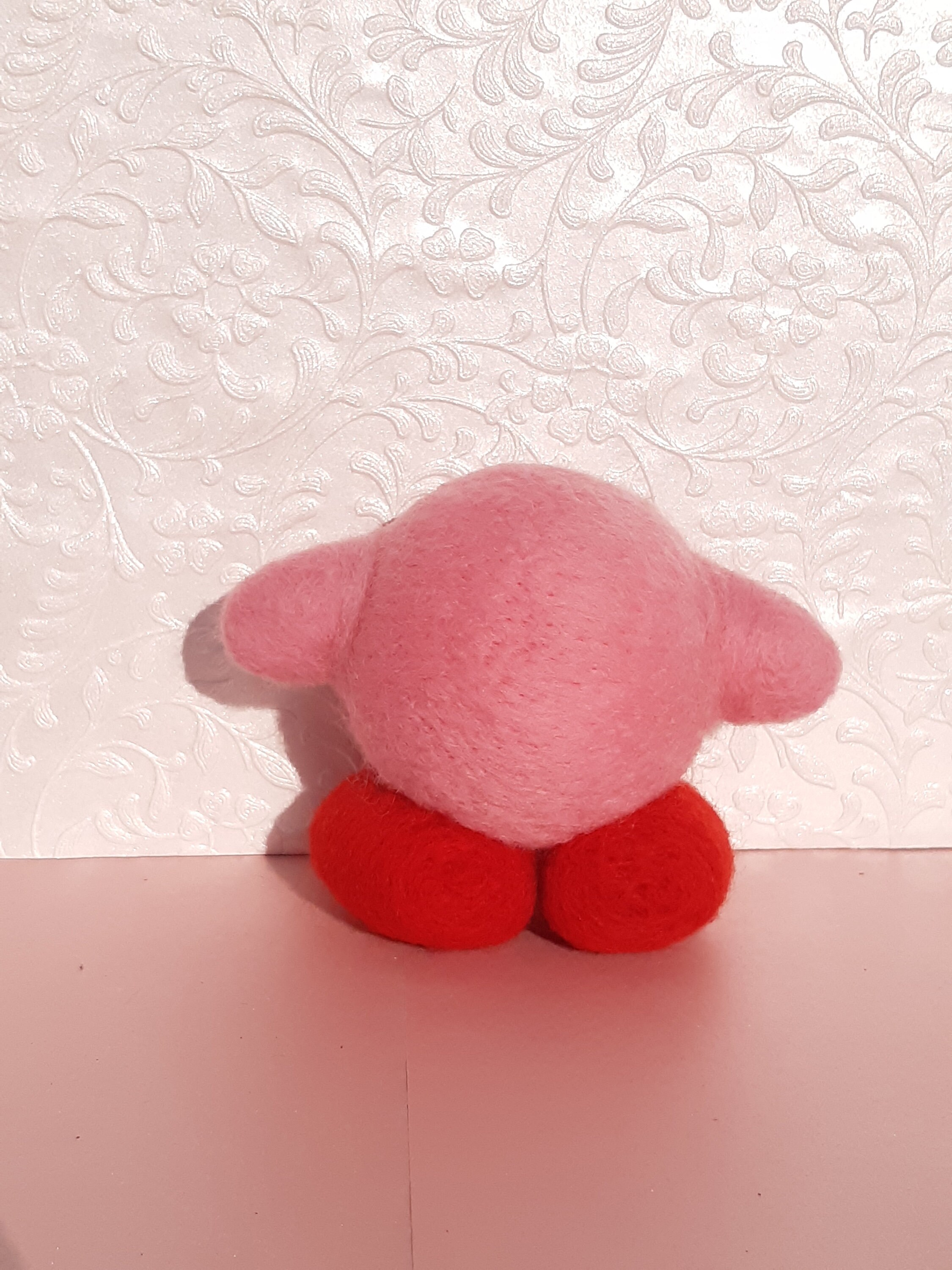 Uwu Needle Felted Kirby Etsy
