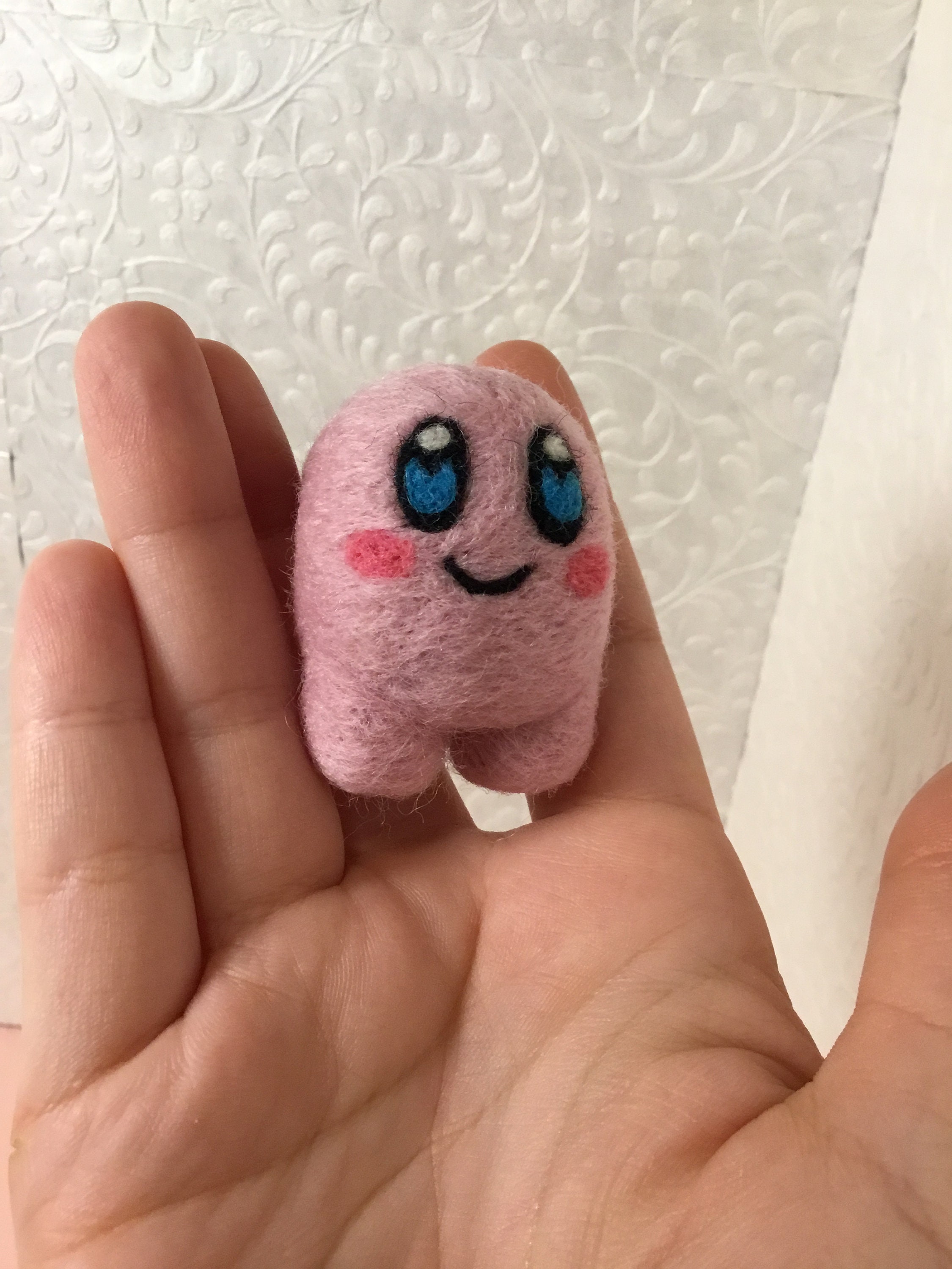Among Us Kirby Needle Felted Figure Etsy Ireland