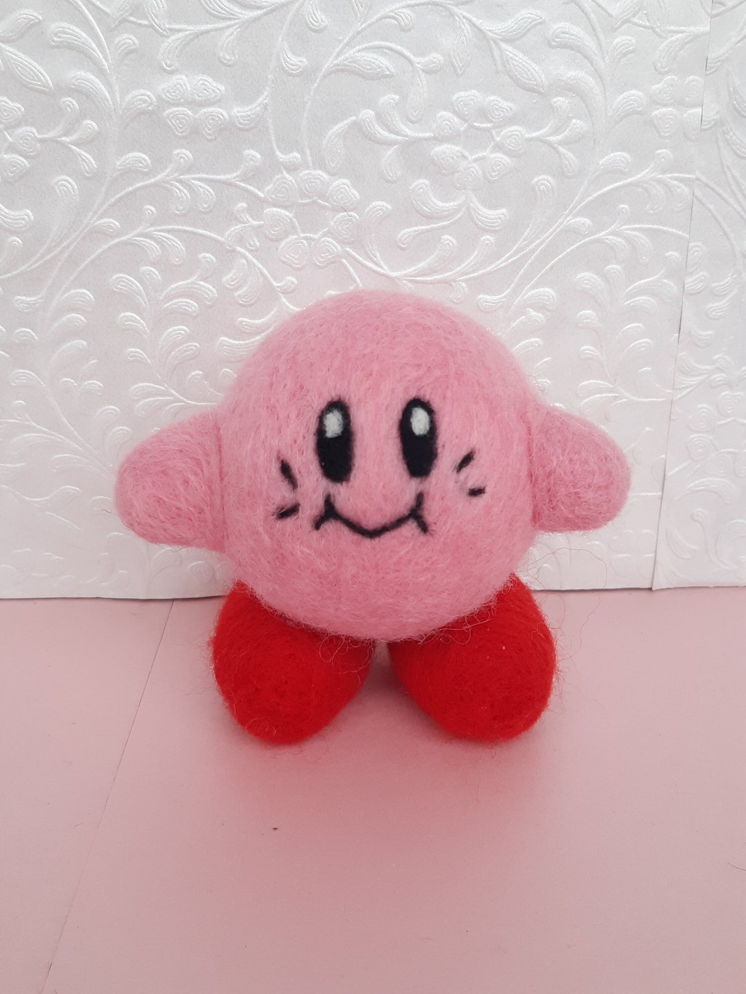 Needle Felted Kirby Kirby's Adventure Etsy