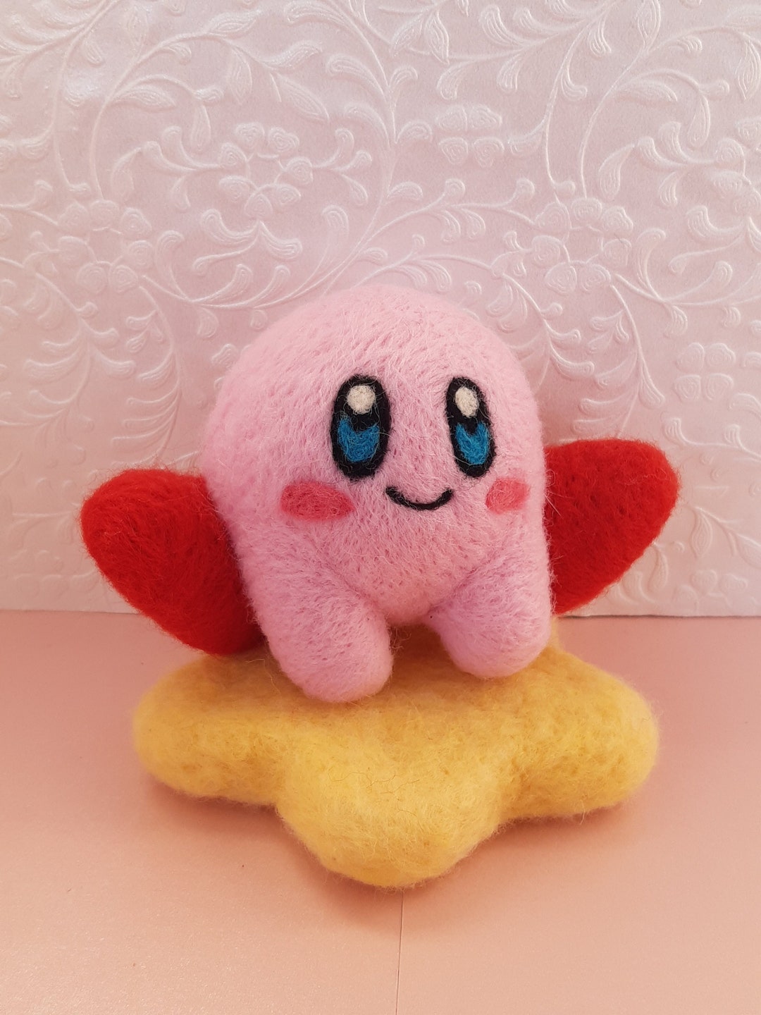 Needle Felted Kirby Air Ride / Warp Star Etsy