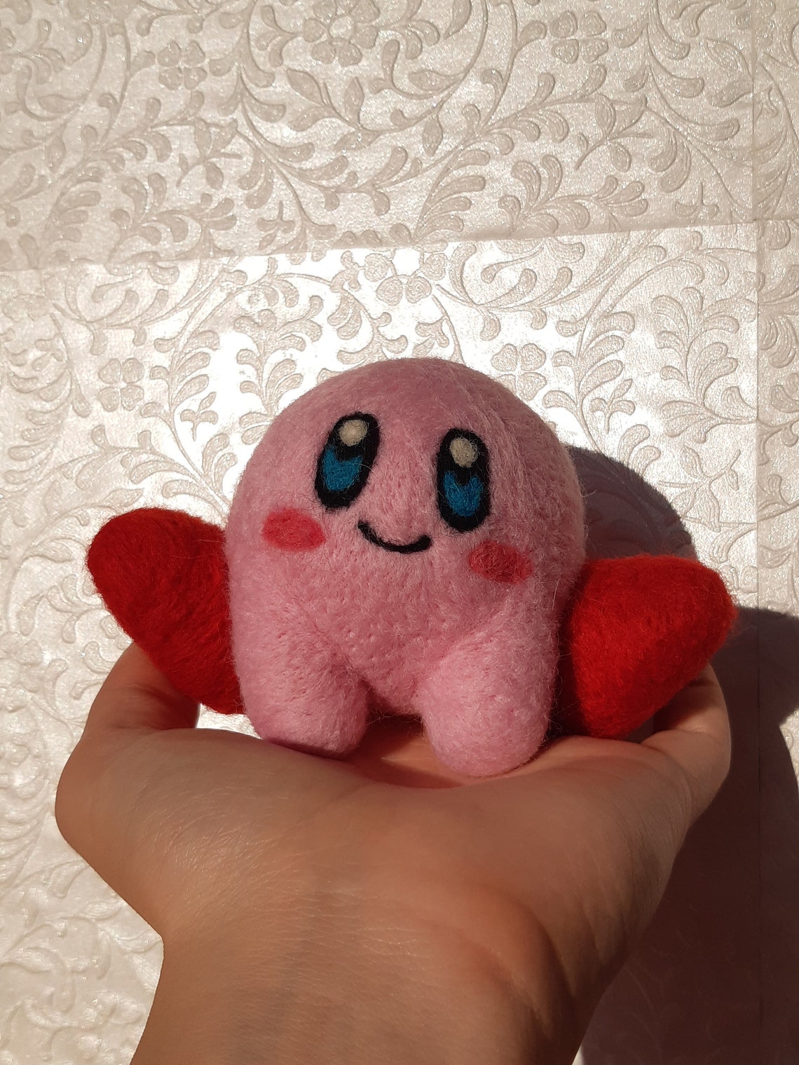 Needle Felted Kirby Air Ride / Warp Star Etsy