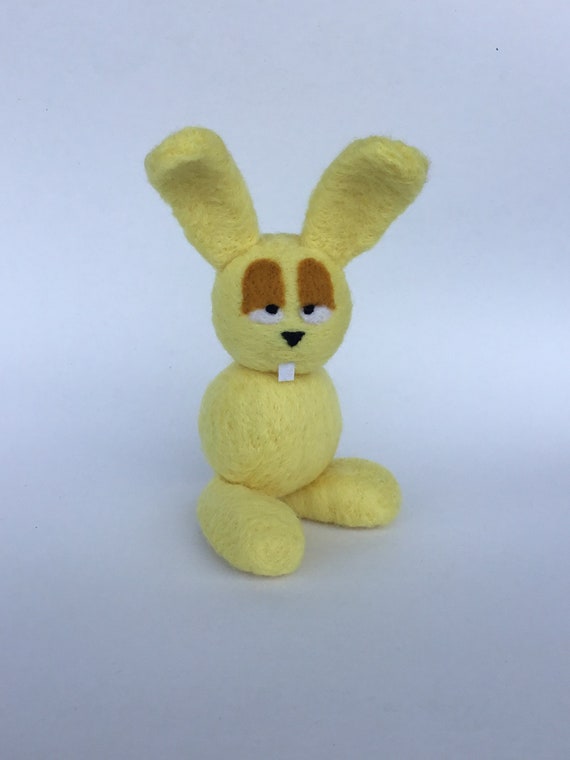 Rabbit♡　1005 MIPS SM64 Needle Felted Large LARGE Wool Figure Doll Jointed - Etsy