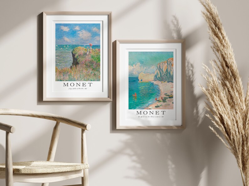 Monet Rocks Beach Claude Monet, Claude Monet French Artist, the Beach, Cliff Walk, Claude ...