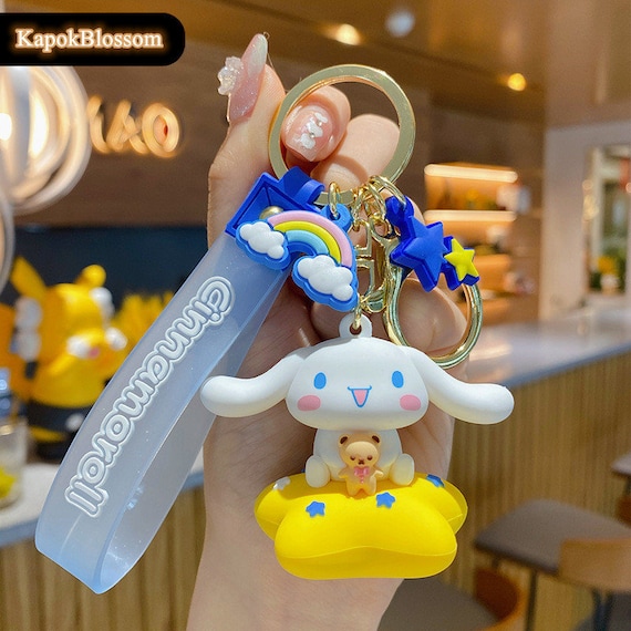 Cinnamoroll Dog Sanrio Keychain Rocket Star Keychain Earth