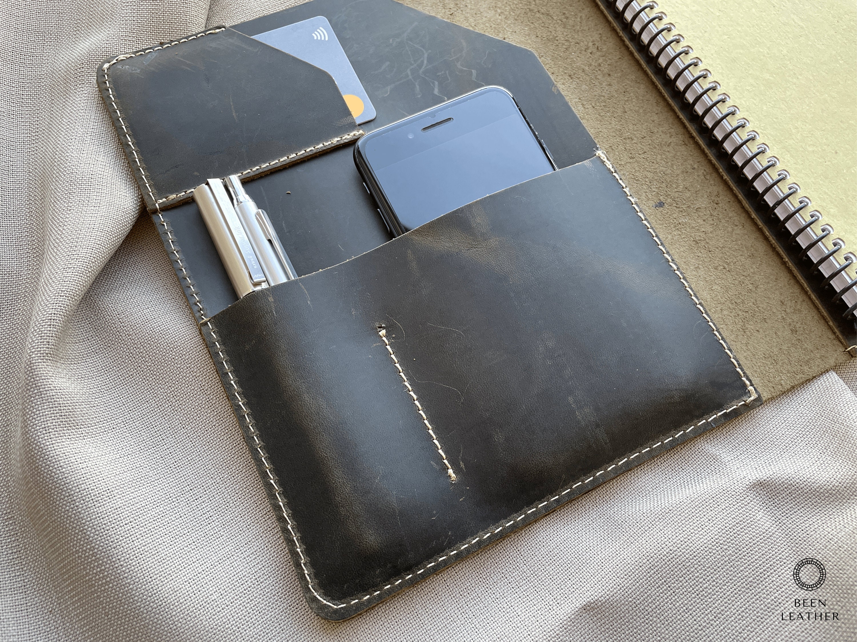 Personalized Padfolio for Mens Portfolio With Company Logo Etsy