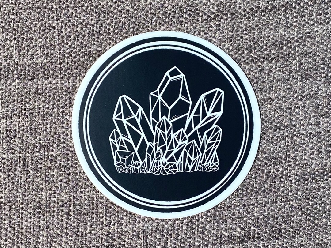 LIMITED EDITION Circular Crystal Cluster Die-cut Vinyl Sticker - Etsy