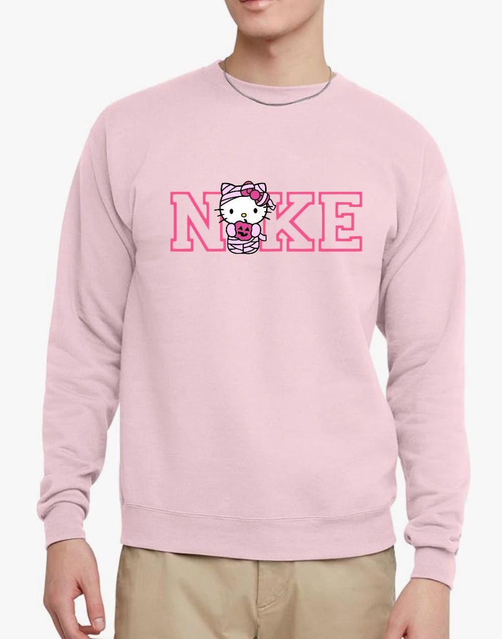 Spooky Hello Kitty Holiday Halloween Hoodie Sweatshirts Long Sleeves Anniversary Sweater, Matching, Perfect For Her And Him Uniquethreads Fashion