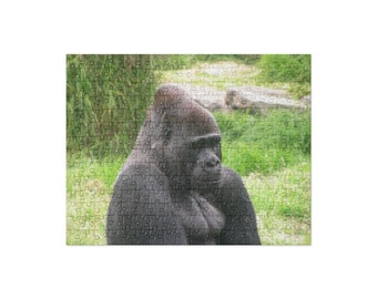 Silverback Gorilla Head Shot Jigsaw Puzzle (252 and 520 pieces)