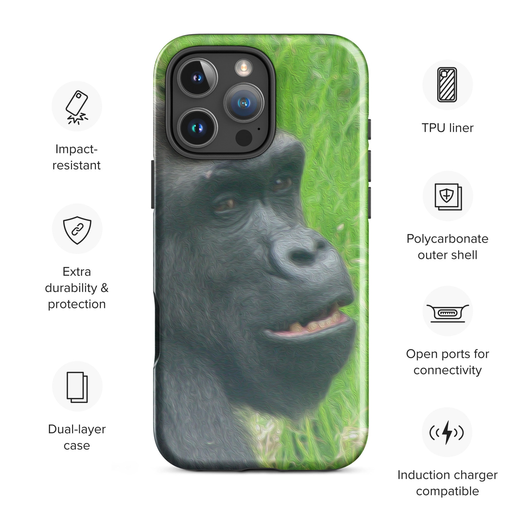 Gorilla Smiling Tough Case for Iphone® Australia