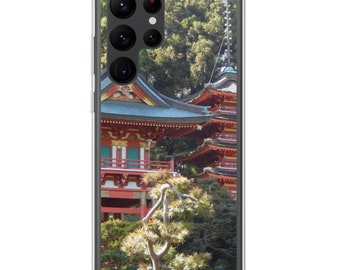 Japanese Tea Garden Pagodas Clear Case for Samsung Galaxies