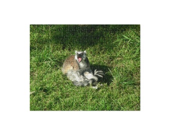 Ring Tailed Lemur Screaming Jigsaw Puzzle (252 and 520 pieces)