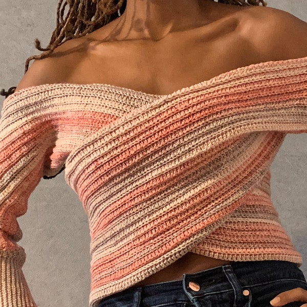 EASY PATTERN Crochet Sweater Scarf
