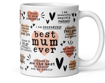 Taza "La mejor mamá del mundo", Regalo para la mejor mamá, Regalo motivacional para mamá