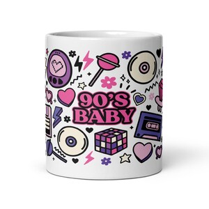 90s Baby Mug, Retro Style Mug, 1990s Coffee Mug, 1990's Gift