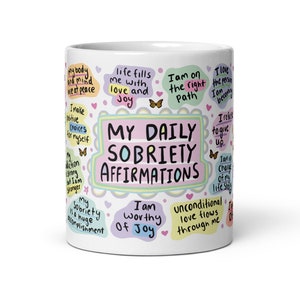 Meine tägliche Nüchternheit Becher, Nüchternheit Becher, Nüchternheitsbecher, Nüchternheitsgeschenk, Nüchternheitsgeschenk, AA Geschenk, Wir erholen uns Becher, Genesungsgeschenk, Nüchternheitsgeschenk