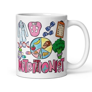 Mug nutritionniste, cadeau nutritionniste, cadeau pour nutritionniste, cadeau nutrition