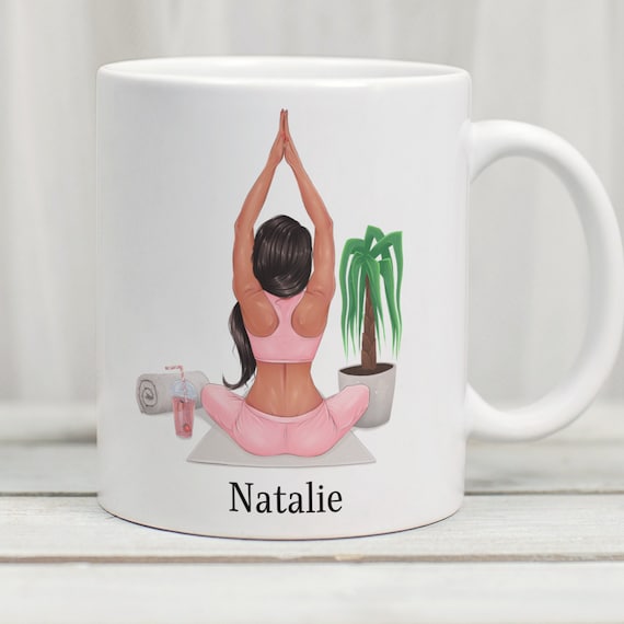 Yoga Mug, Personalised Yoga Mug, Yoga Gifts, Custom Yoga Mug, Yoga