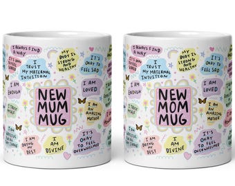 New Mum Mug, New Mom Mug, New Mum Gift, New Baby Gift, New Parent Gift, Mum Coffee Mug, Mum Self Care