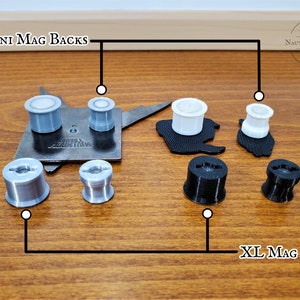 Magnetic Pin Backs with Slip-Resistant Backing Convert Enamel Pins to Refrigerator Magnets Enclosed Locking Clothing Pins Fridge Display image 3