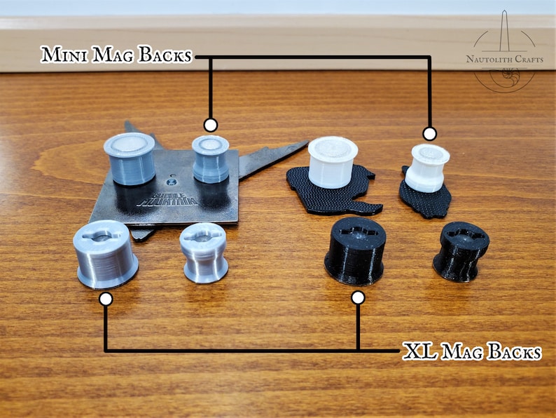 Magnetic Pin Backs with Slip-Resistant Backing Convert Enamel Pins to Refrigerator Magnets Enclosed Locking Clothing Pins Fridge Display image 3