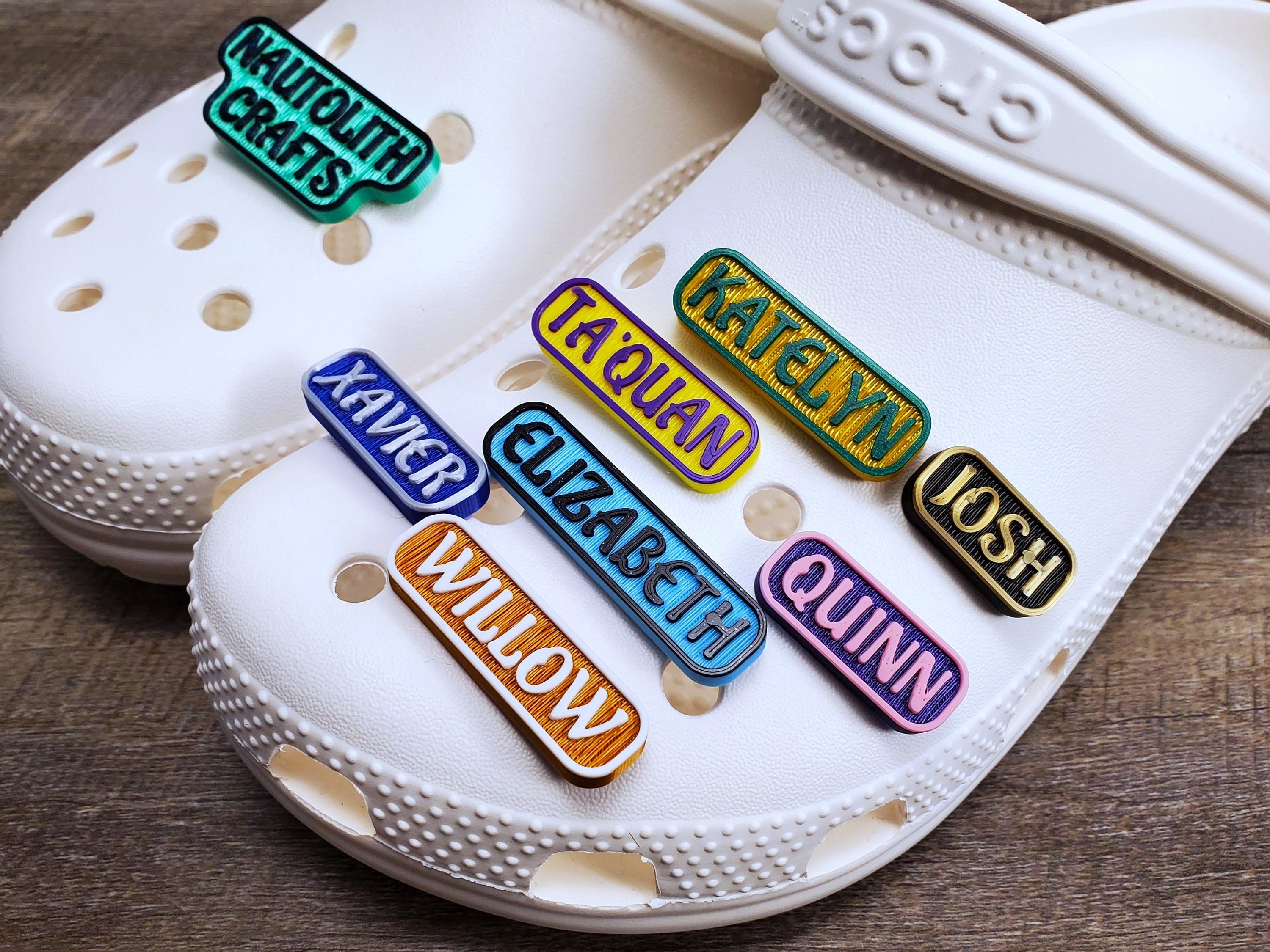 Letter Croc Charms, Party Favors, Letter Charms