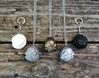 Curled Trilobite Fossil Replica - Keychain, Pendant, Car Hanger, Ornament - Genuine Science Geek Nerd Gift - 3D Printed Educational Model