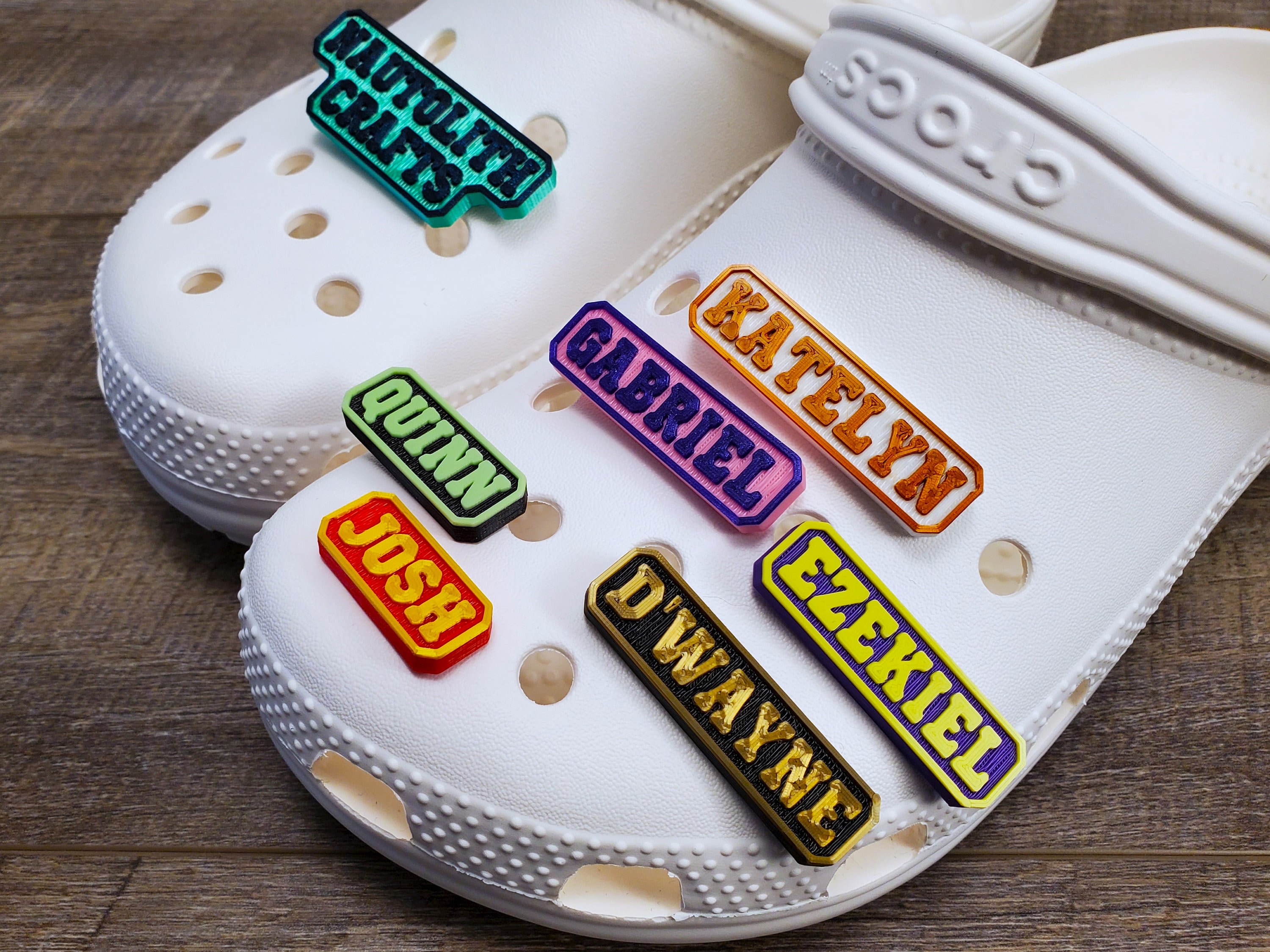 Letters Croc Charms, Alphabet Croc Charms, Shoe Accessories, Shoe Charms,  Black and White Letters Croc Charms, Cute Croc Charms 