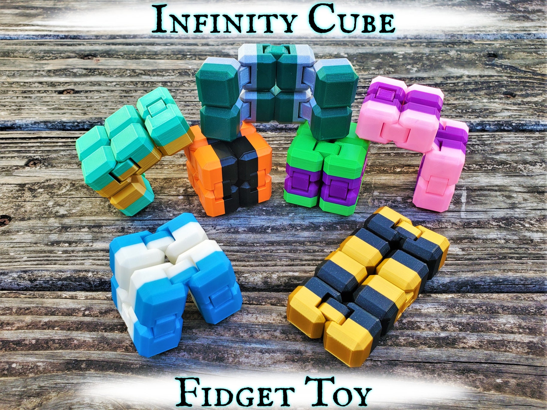 Infinity Cube - Magic Endless Folding Fidget Toy - Flip Over and Over