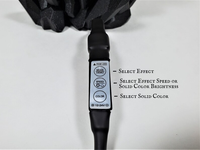 Color-Changing LED Crystal Lamp  12V Power Supply Included  image 7