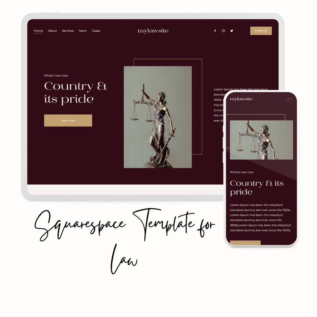 Squarespace Template for Lawyers, Law Firms and Attorney Etsy Squarespace Template for Lawyers, Law Firms and Attorney Etsy