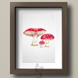 Amanita (Fly Agaric) Mushroom- Printable Artwork