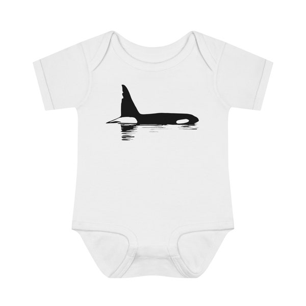 Chainsaw the Orca Baby Body Suit | Killer Whale Clothes for Kids | Newborn Gifts for Babies | Nature Shirts | Unisex Kids Clothing | PNW