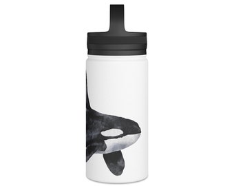 Killer Whale, Orcinus Orca Stainless Steel Water Bottle