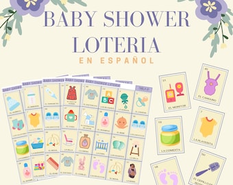 スペイン語のベビー シャワー ロッテリア。 54 タルヘタ、10 タブラス ディフェレンテス。