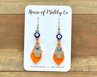 Hamsa Earrings