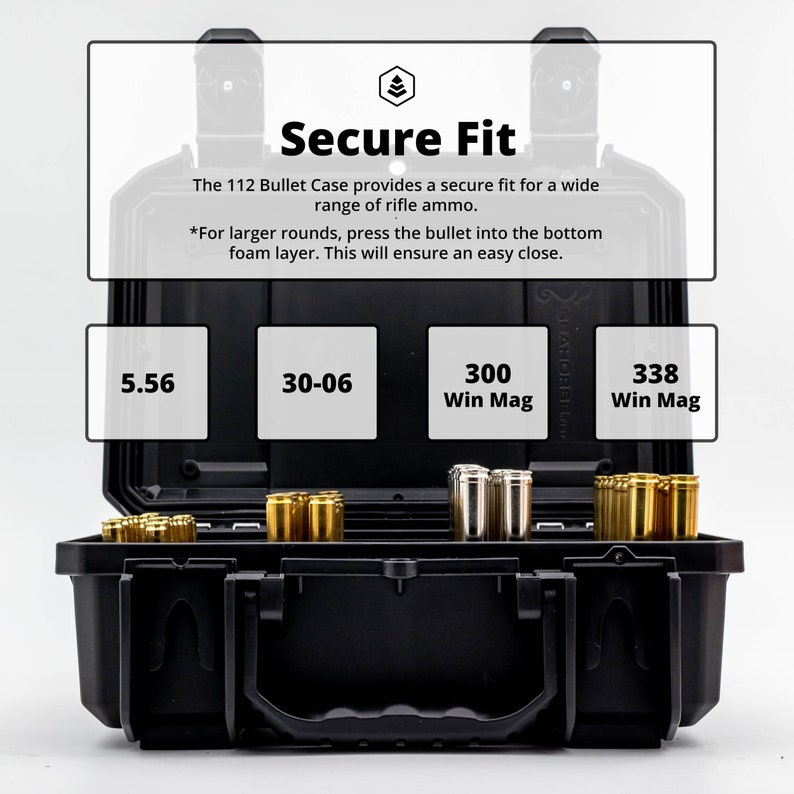 thumbnail image 2 of Qiteyz Bullet Locking Storage Case - Travel Safe/Mil Spec... 2 of 9