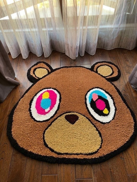 Kanye West Bear Hand Tufted Rugs Kanye West Handtufted Rug Etsy