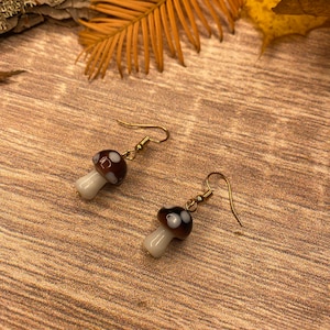 Mushroom earrings