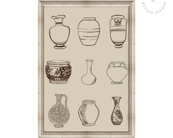 Collected Vase Sketch Print