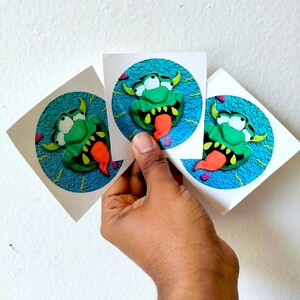 TriClops Vinyl Stickers Funny Sticker, Silly Stickers, Meme Sticker, Sticker Gift Idea