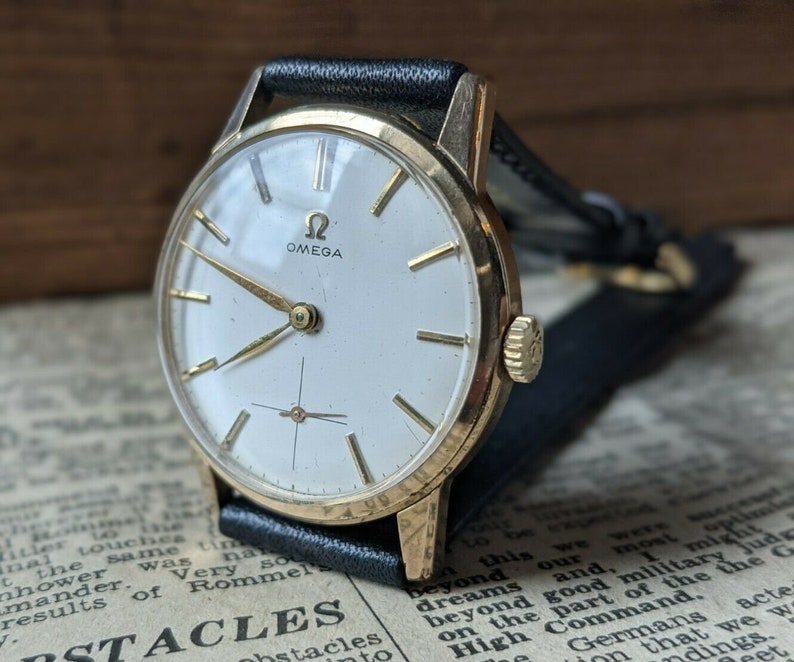 Gents Vintage Omega 268 1960 Gold Plated Subsidiary Champagne | Etsy