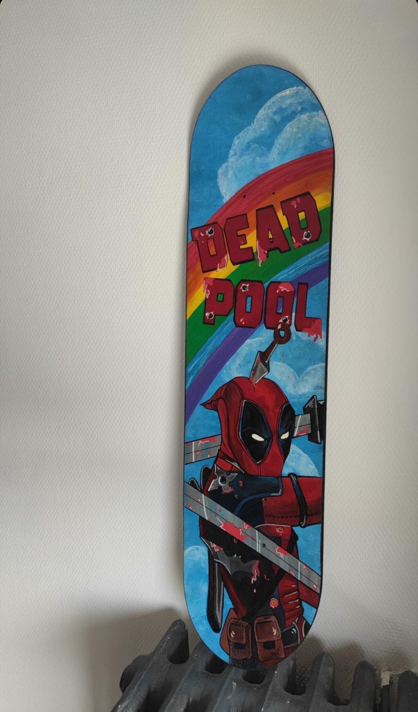 Skateboard Toile Deadpool