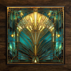Art Deco Ceramic Tile: Ornate 1920s Style Decorative Tile