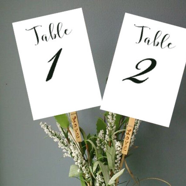 Table Numbers Printable - Etsy