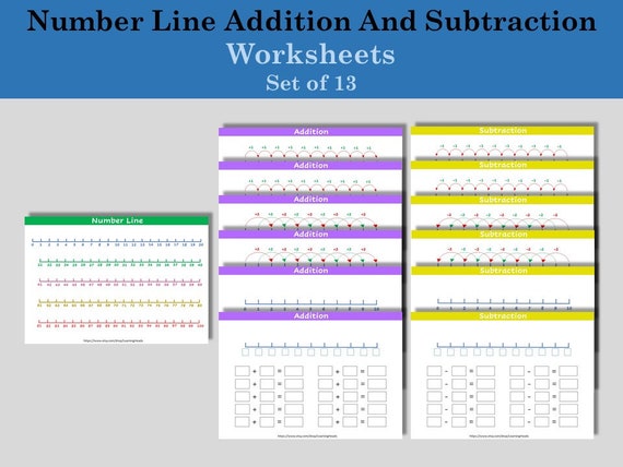 printable pdf math learning homeschool pre school number line etsy uk