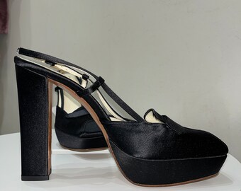 Prada Autumn/winter 2002-03 Vintage Platform Slingback Heels Prada Autumn/winter 2002-03 Vintage Platform Slingback Heels