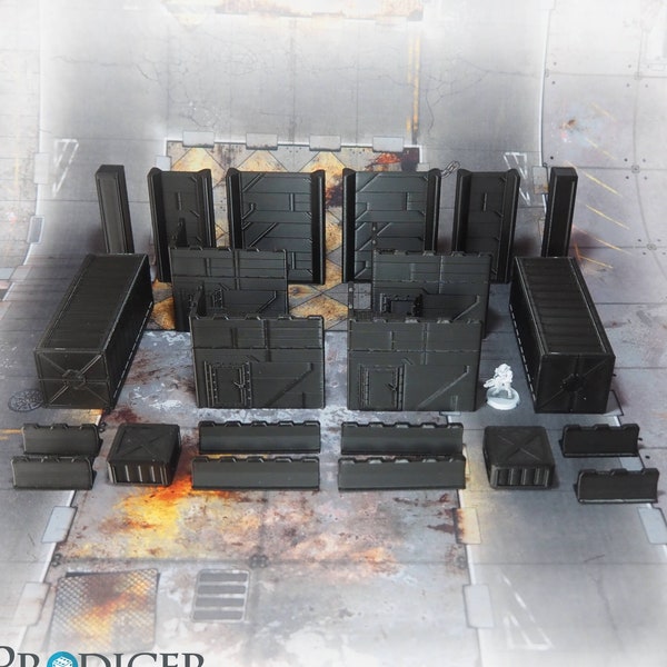 Tournament terrain set suitable for Kill Team (22 pieces)