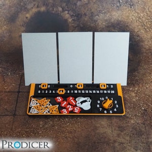 Sci-Fi Skirmish Single Dashboard V2 geeignet für Kill Team - Punktezähler, Organizer und Missionsziele